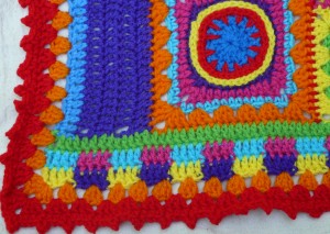 Corner detail of border