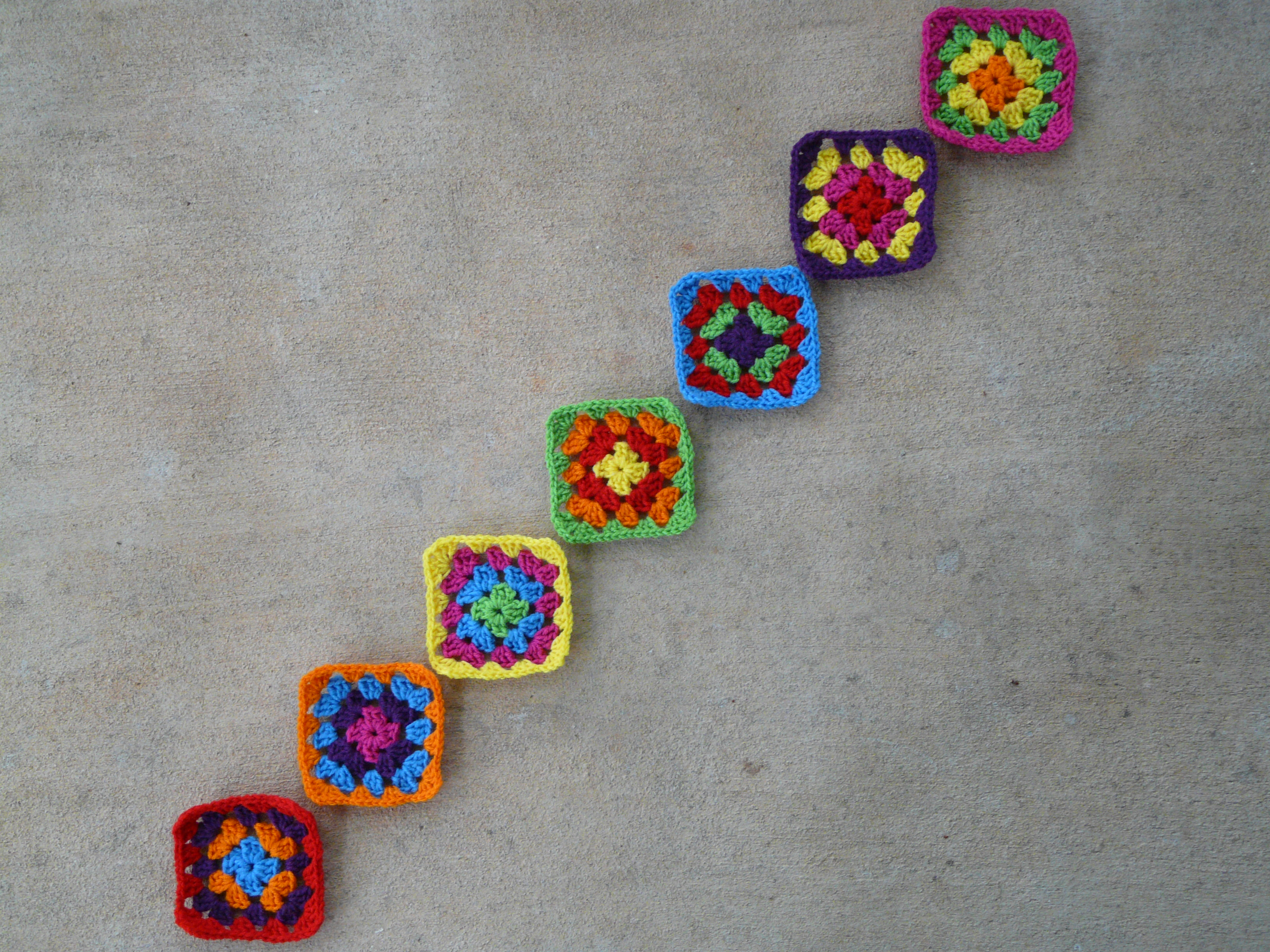 Granny Trio Granny Square Headband Free Pattern