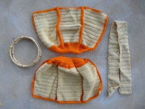 A variation on Nicky Epstein's Fiesta Flower Handbag