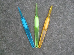 My three new plastic Clover hooks
