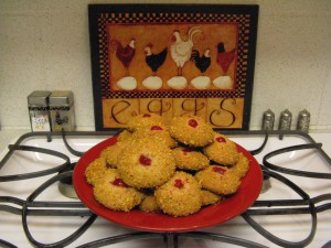 A plateful of cherry winks