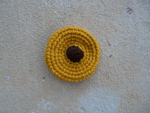 My first attempt at a crochet peanut butter blossom