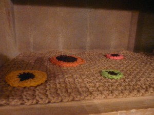 A shelf liner in my cupboard