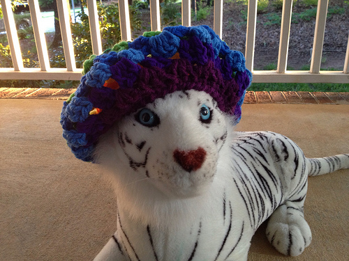 Hobbes the tiger/hat model