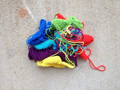The last nine crochet tetriminos